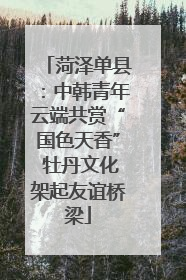 菏泽单县：中韩青年云端共赏“国色天香” 牡丹文化架起友谊桥梁